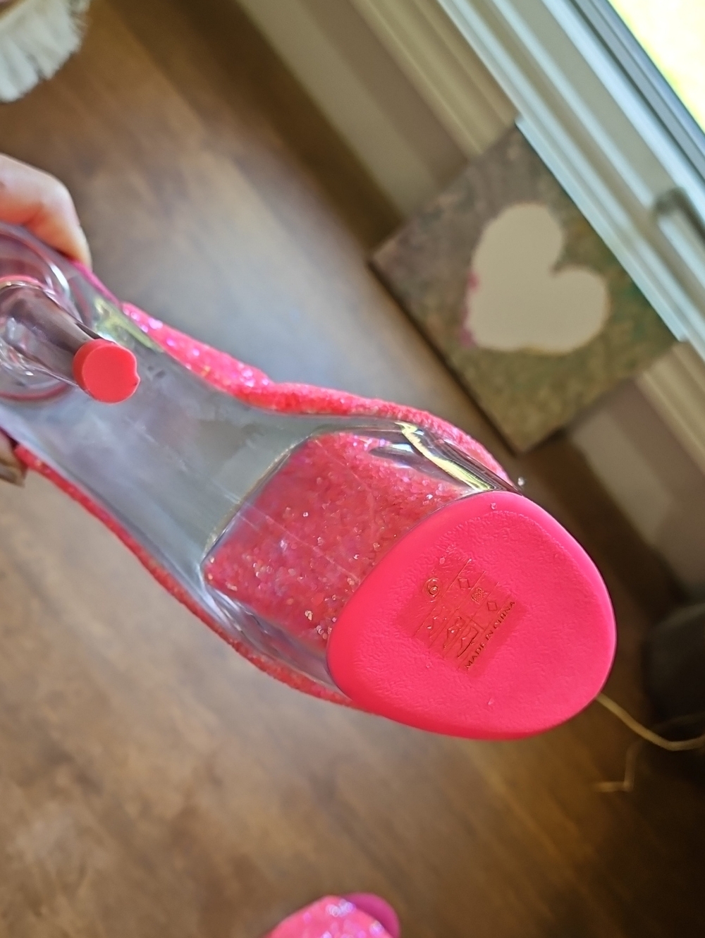 Pleaser Hot Pink Glitter Lace-Up Platform Stiletto Booties - Picture 10 of 14